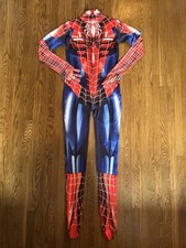 Spider-Man Womens Red and Blue Full Bodysuit Only Costume Jumpsuit Red Blue 3XL