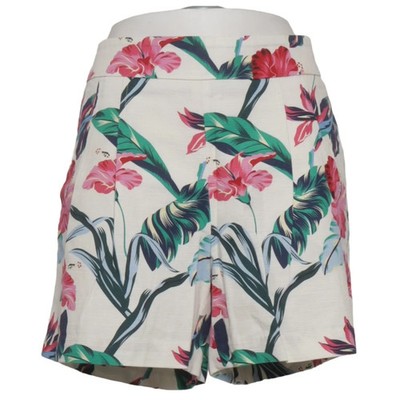 Tommy Hilfiger, Shorts, Größe: 40, Weiß/Mehrfarbig, Baumwolle, Blumen #jVn
