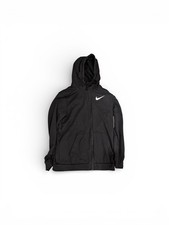 Nike Dri-FIT Full Zip Hoodie Women's Black Athletic Jacket Gym Activewear Small