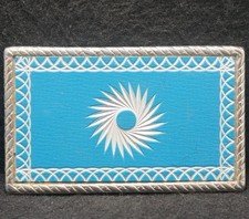 XE29117 FANTASTIC VINTAGE 1970s  ABSTRACT ARTWORK  FASHION UNISEX BELT BUCKLE