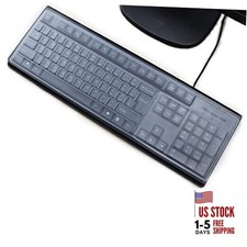  2 Pack Universal Clear Anti-Dust Keyboard Skin Protector Cover for 104/107