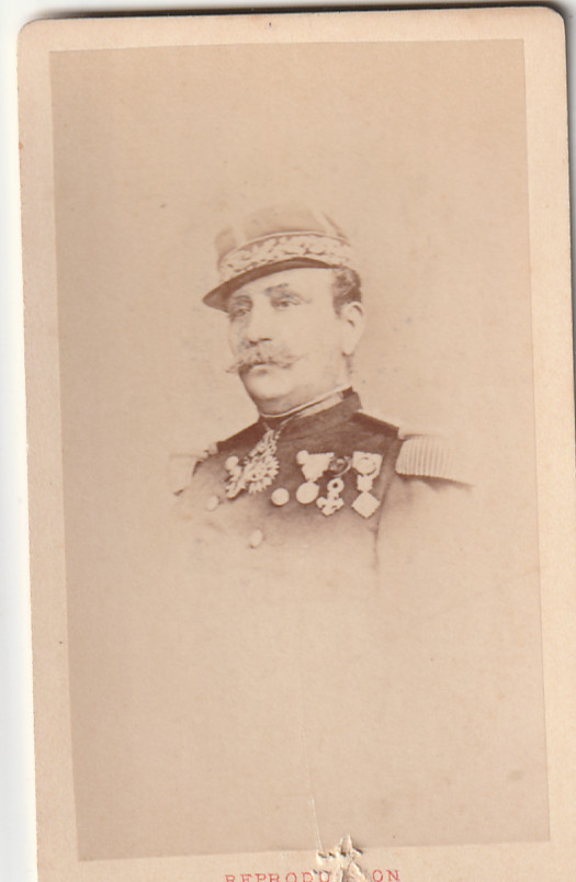 PHOTO CDV GENERAL PREMIER SECOND EMPIRE C 1870 MEDAILLE MILITAIRE DEROCHE PARIS 2