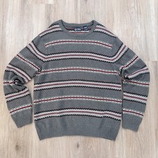 Chaps Men  s Heavy Cotton Knit Pullover Sweater Long Sleeve in Size XL