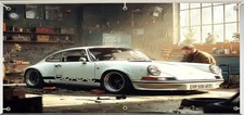 PorscheCarrera RSR 911 Polyester Poster/Banner 2D 400x180 Werkstatt CupRenns3410