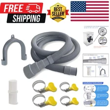 6.5Ft Washing Machine Drain Hose Extension Kit - Universal for Washer, Dishwashe