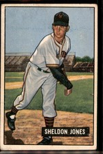 1951 Bowman #199 Sheldon Jones - vg - faint crease (sku:2634)