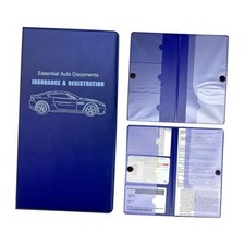 Car Registration and Insurance Holder, 10.39'' 9.56'' Essential Large Car Blue