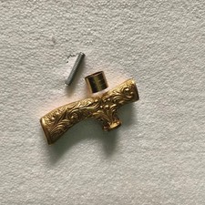 New Brass Engraved Head Only Handle For Victorian Wooden Walking Stick Cane Gift