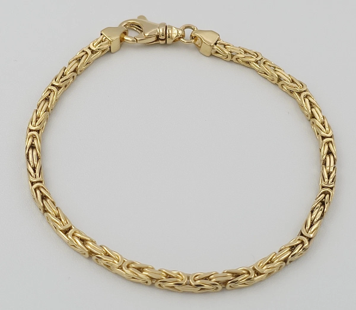14K Gelbgold 1mm-10mm D/C Seil Gliederkette Halskette Armband