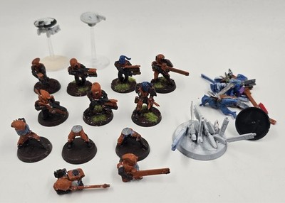 Tau Fire Warriors and Drones Warhammer Tau Empire 40K painted