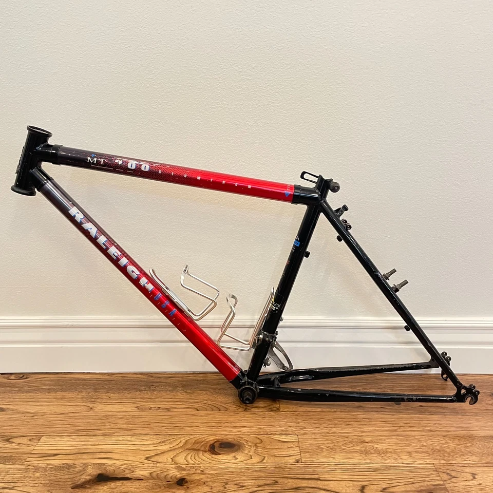 Vintage RALEIGH MT 200 Mountain Bike Frame Set 18” Chromoly Aluminum - Image 2 of 4