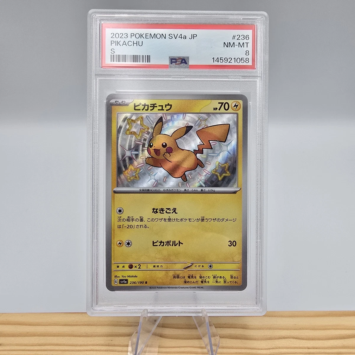Pokémon TCG Grade 8 Pikachu Individual Collectible Card Game Cards