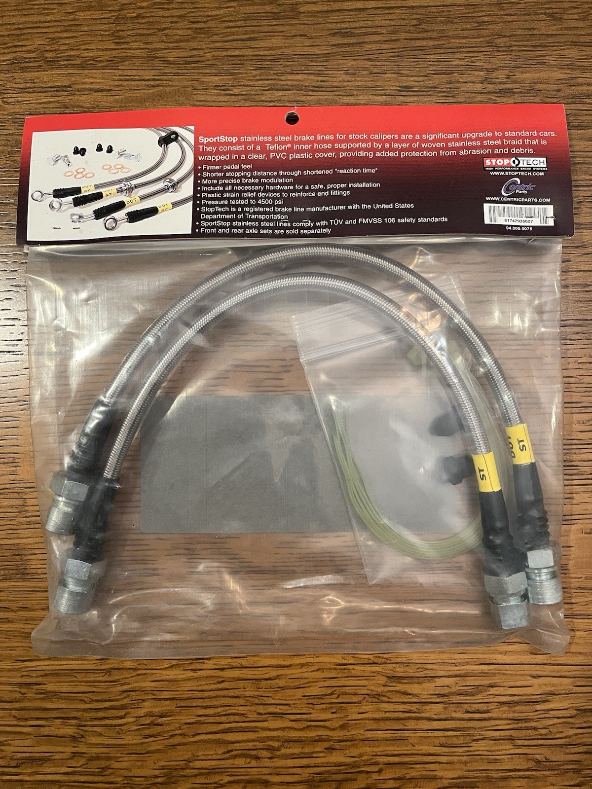 Ferrari 348 Stop Tech Stainless Steel Brake Line Kit Front/Rear New In Package!!