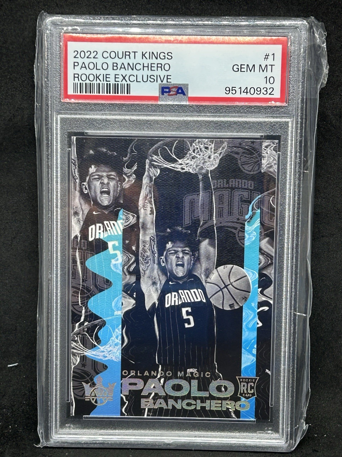 2022-23 Panini Court Kings Rookie Exclusive Paolo Banchero Magic RC PSA 10 Sh