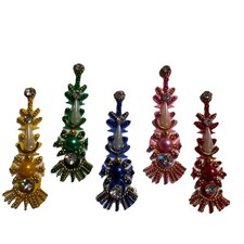 Indian Bollywood Bindi Body Jewel Self Adhesive, Crystal Forehead, Face Jewels