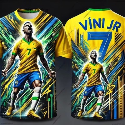 Trikot Fußball Vini Jr Größe Erwachsene Kind T-Shirt Sport City Stadion
