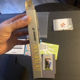 1992 Konami Nintendo NES Jack Nicklaus Golf Video Game Cartridge Boxed Complete