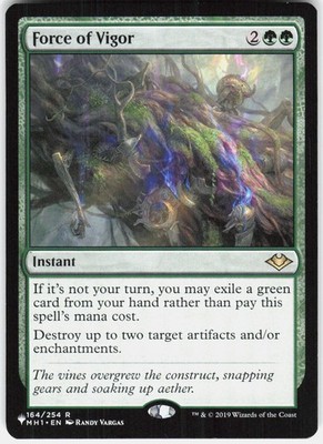 Force of Vigor 164 Rare Modern Horizons Magic: The Gathering Near Mint