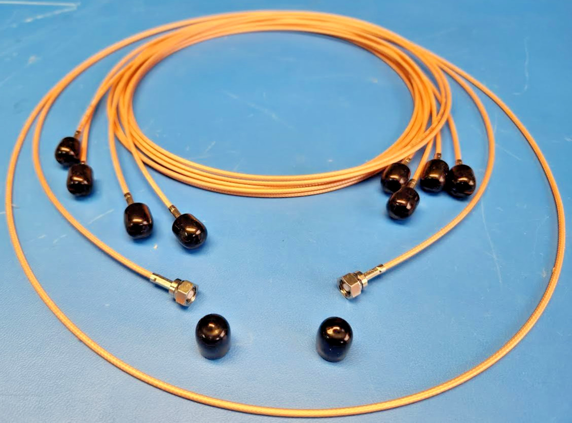QTY 5 Pasternack 6FT PE3376-72 SMC Plug to SMC Plug using 75 Ohm RG195 Coax