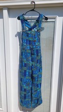 Vintage Big Smith Union Made Overalls Aztec Print Colorful Very RARE