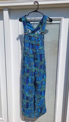 Vintage Big Smith Union Made Overalls Aztec Print Colorful Very RARE