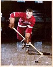 Norm Ullman Red Wings  Colorized 8x10 Print-FREE SHIPPING