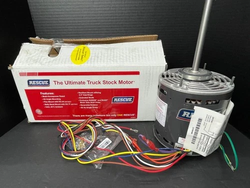 US Motors 5471 Rescue 5.6" Direct Drive Blower Motor, 208-230V, 3/4-1/5 HP, 1075