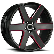 Strada S60 Coda 20x8.5 5x115 15 Black Milled Red Wheels4 72.6 20 Inch Rims Strada S60 Coda 20x8.5 5x115 15 Black Milled Red Wheels4 72.6 20 Inch Rims