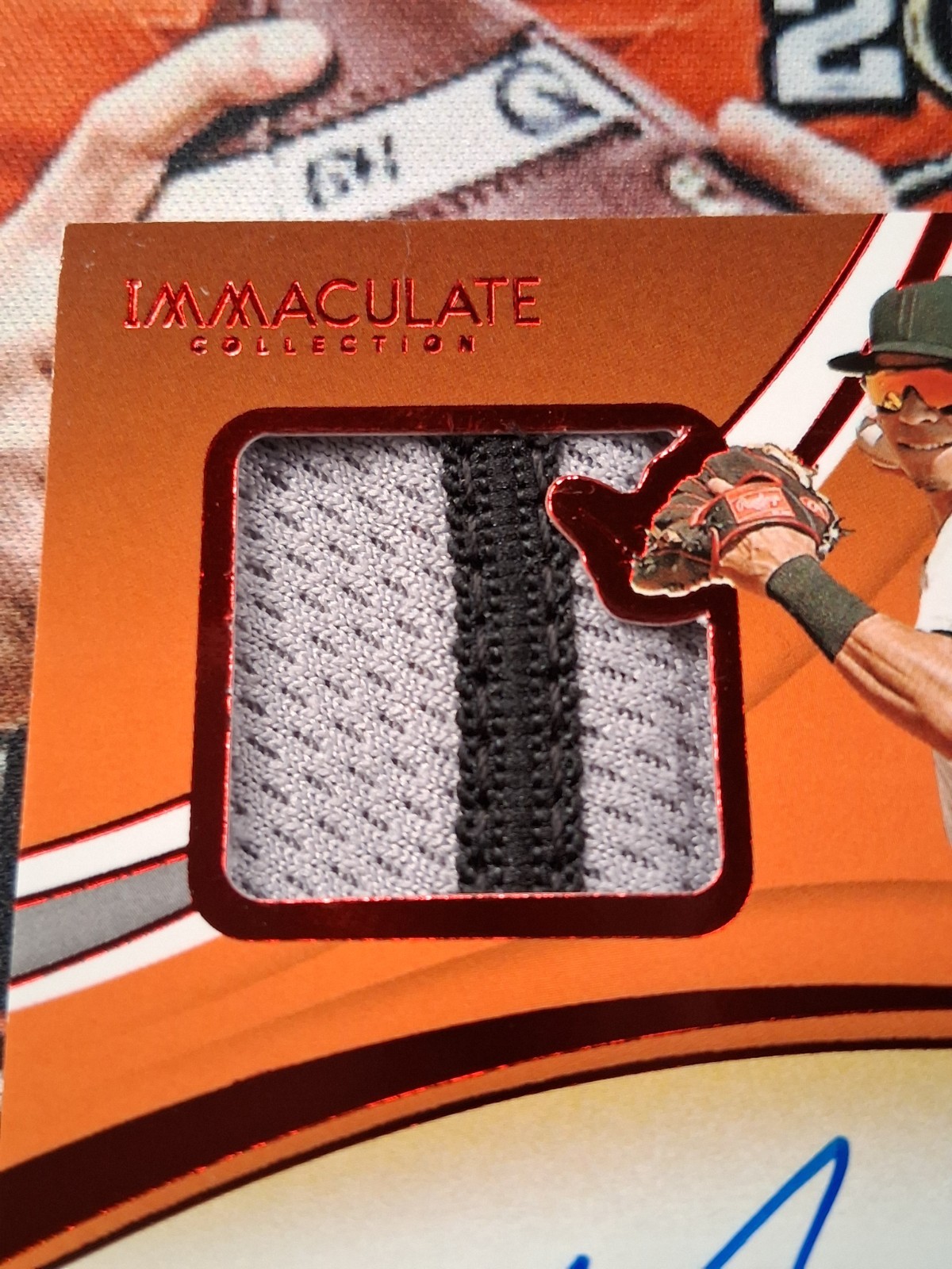 Mauricio Dubon Auto Dual Patch RC 21/25 2020 Panini Immaculate SP Giants Braves view 2