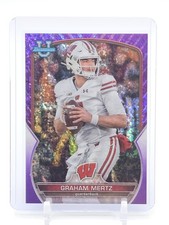 GRAHAM MERTZ 2022 BOWMAN U CHROME PURPLE MINI DIAMOND REFRACTOR /399 #17 Q3478