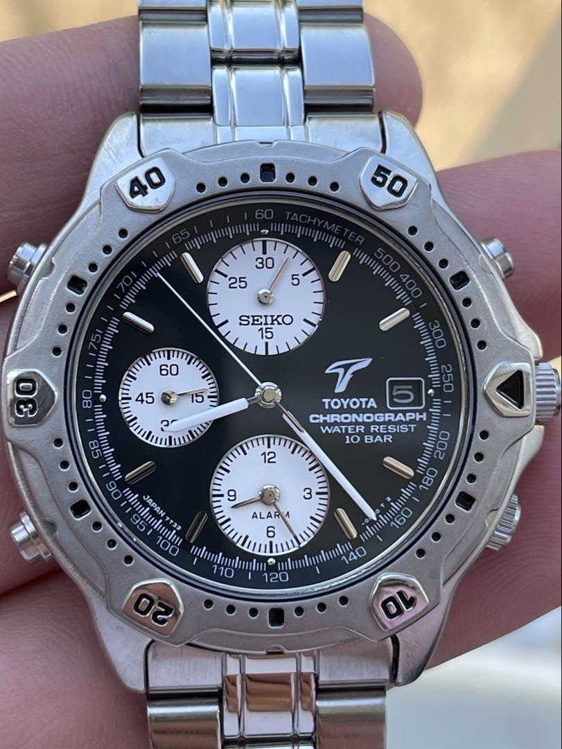 SEIKO TOYOTA F1参戦記念 コラボ 腕時計 7T32-7H40 TOYOTA SEIKO腕時計 SEIKO TOYOTA F1参戦記念 コラボ 腕時計 7T32-7H40