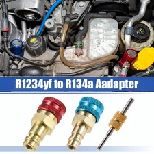 1 Set Quick Coupler Adapter Replacement for Car Air Conditioner Blue Red