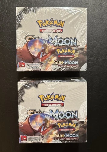 Pokemon TCG Sun & Moon Burning Shadows Booster Boxes SEALED Set of 2