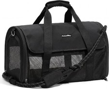 Airline Approved Cat Carrier Soft Sided Pet Travel Bag Collapsible Breathable