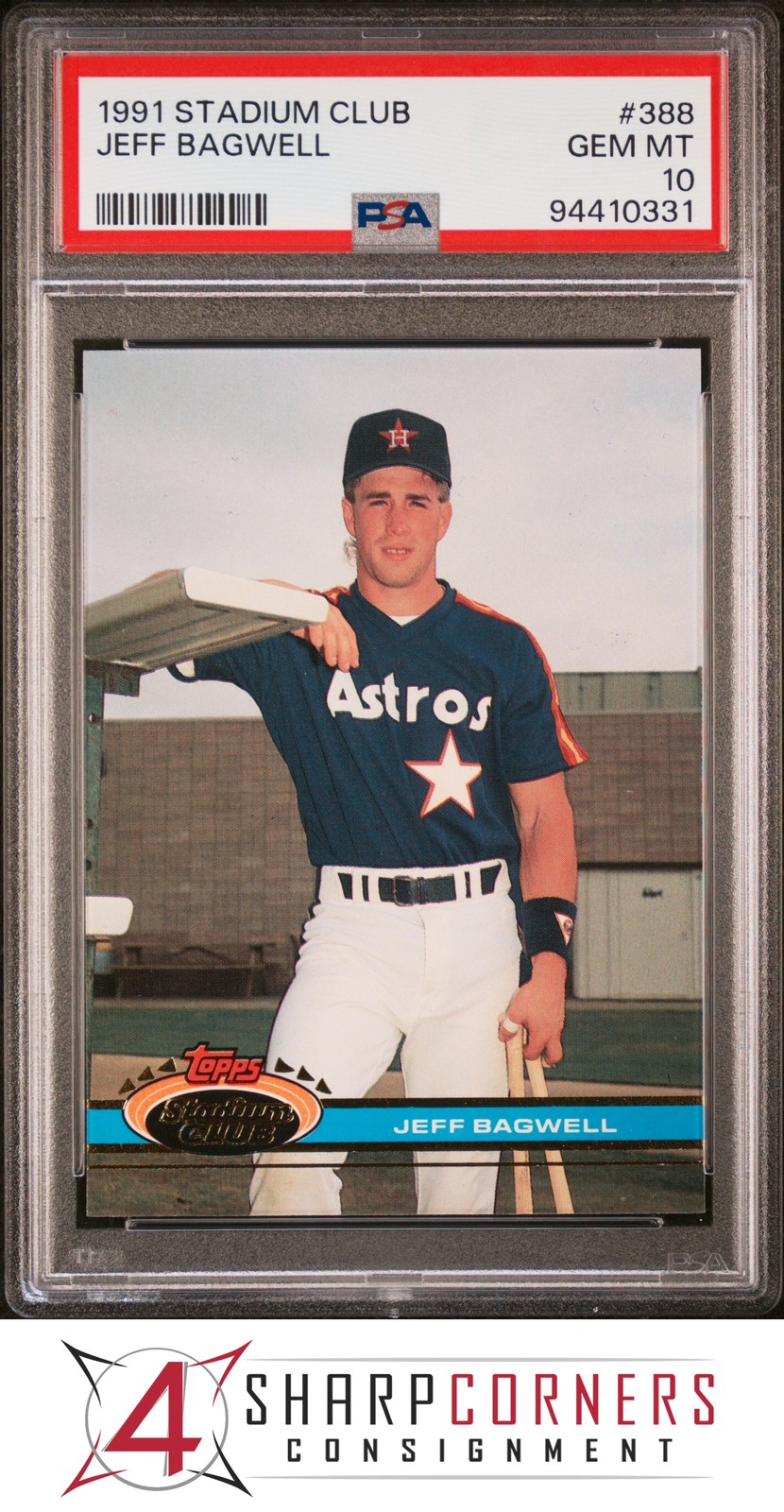 Jeff Bagwell 1991 Stadium Club #388 Base Price Guide Jeff Bagwell 1991 Stadium Club #388 Base Price Guide