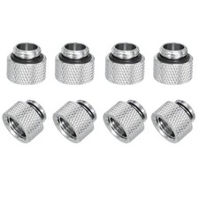 Male to Female Extender Fitting G1/4 x 10mm for Water Cooling System Silver 8pcs