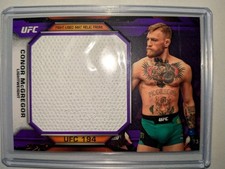 /25  Topps UFC 194 Knockout Conor McGregor vs Jose Aldo Jumbo Mat Relic Purple 