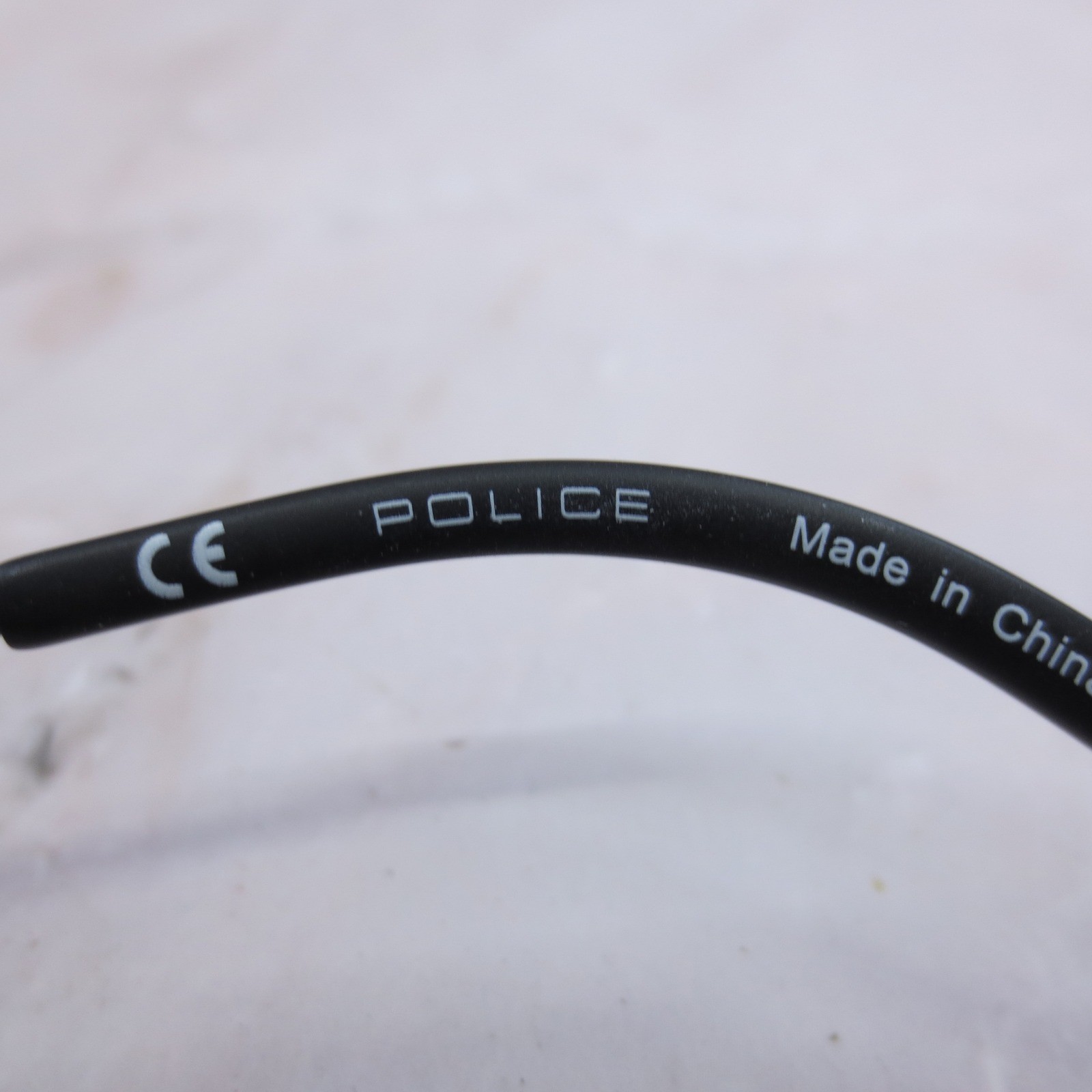 Police VPL600K Matte Black Rectangular Sunglasses… - image 5