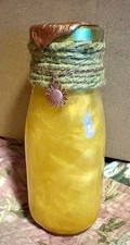 Golden Sunflower Shimmer Potion 12 OZ Unlabeled Bottle DECORATION ONLY
