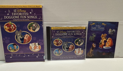 12 Disney Favorites Doggone Fun Songs (CD, 2006)  +Lyric Booklet & Sticker Sheet