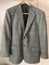 Mens Plaid Wool Blazer