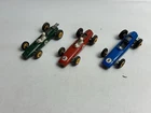 LOT OF 3 - Vintage Matchbox Lesney  1965: B.R.M. Racing Car #5 Blue/Red/Green