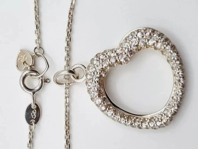 Links of London Kindred Herzen Halskette WEISSER TOPAS Sterlingsilber TOPAS
