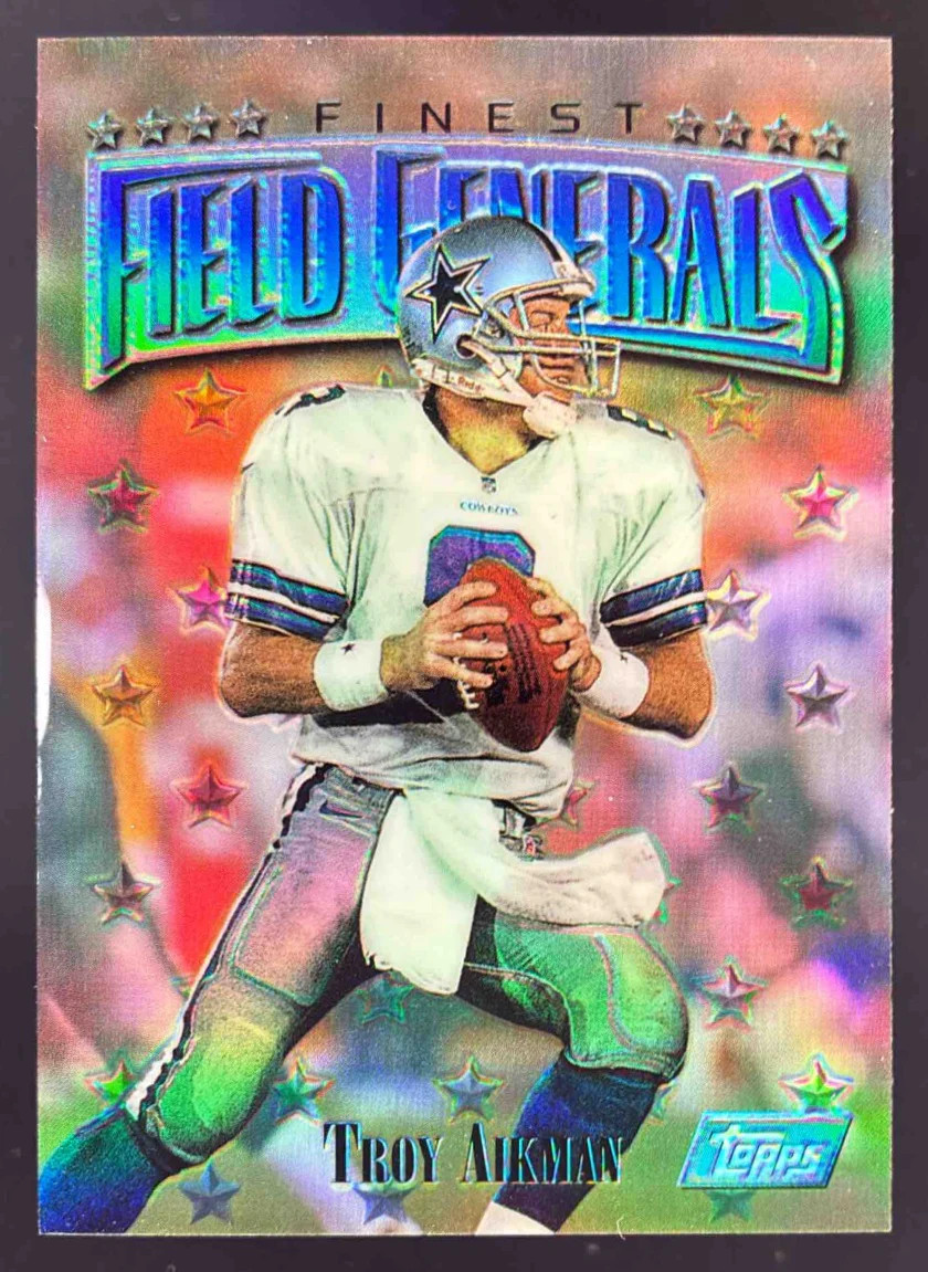1997 Topps Finest Refractors #130 Troy Aikman