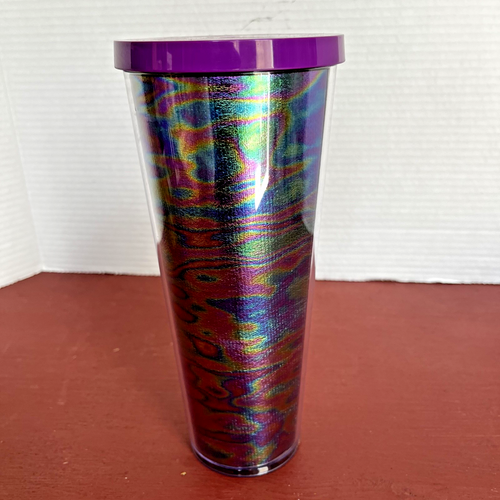 Starbucks Iridescent OilSlick 2023 Summer Collection Cold Cup Tumbler Venti 24oz - Picture 2 of 4