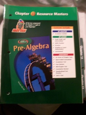 Glencoe Pre-Algebra Chapter 11 Resource Masters Teacher Edition (FAST FILE)