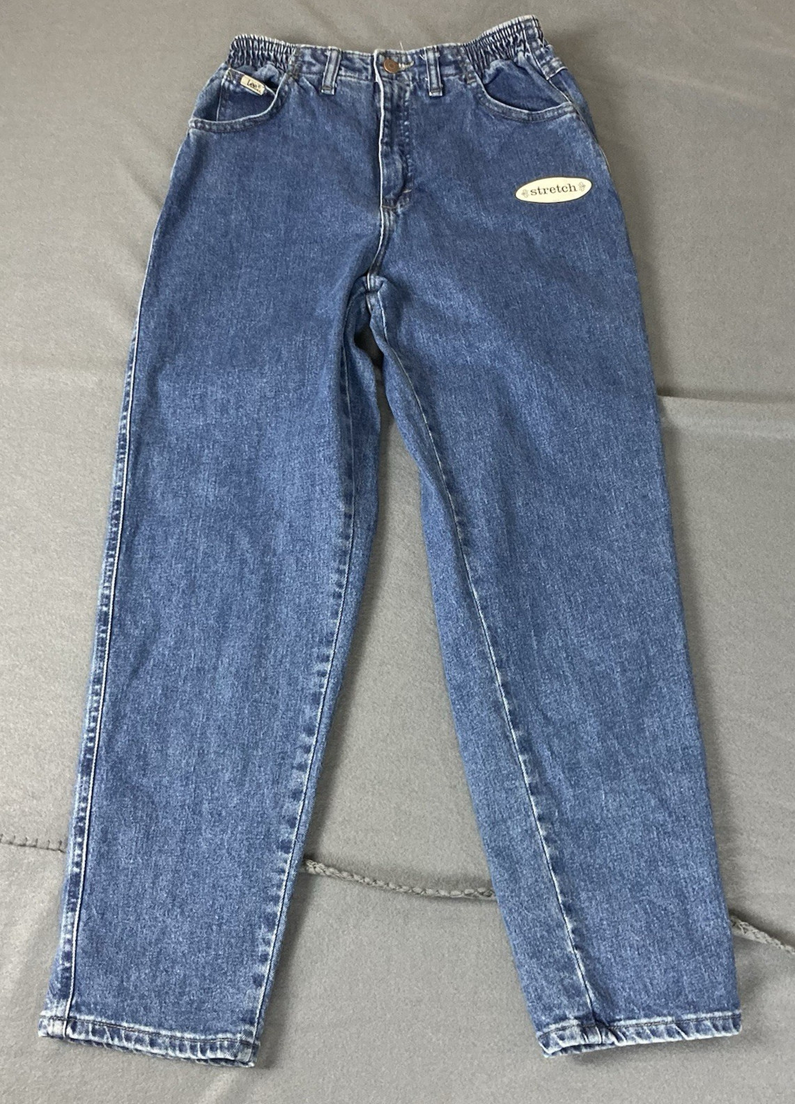 Womens 6 Petite Tapered Leg Stretch Denim New