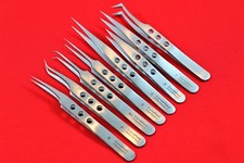 German 8ea Anti-static Tweezers Set Maintenance Repair Stainless Steel Tools Kit