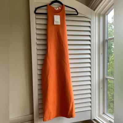 NWT A.L.C Pierce Dress Orange Bodycon Midi Revolve XS Party Wedding Guest  $450 | eBay