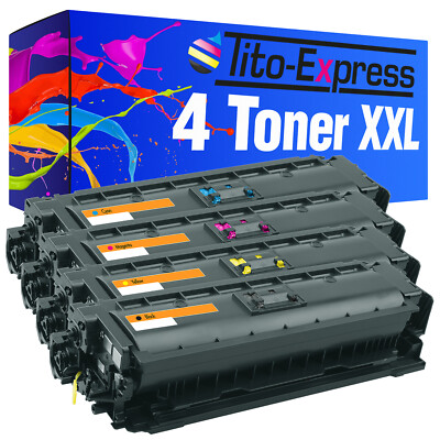 4 Toner XXL PlatinumSerie für HP Color LaserJet Enterprise Flow MFP M 577 C M 57
